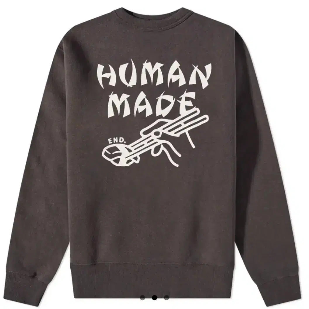 END. x Human made 엔드클로딩 휴먼메이드 스웻 블랙 XL