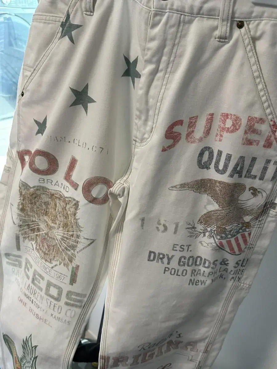 Polo Ralph Lauren Deckwash Carpenter Graphic Denim Pants 33 sell (Worn by Jun Ryu)