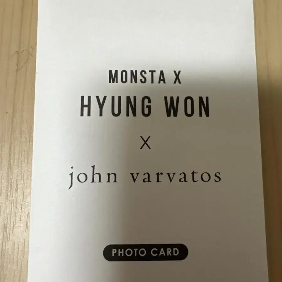 몬스타엑스 형원 존바바토스 포토카드 3종 set sell