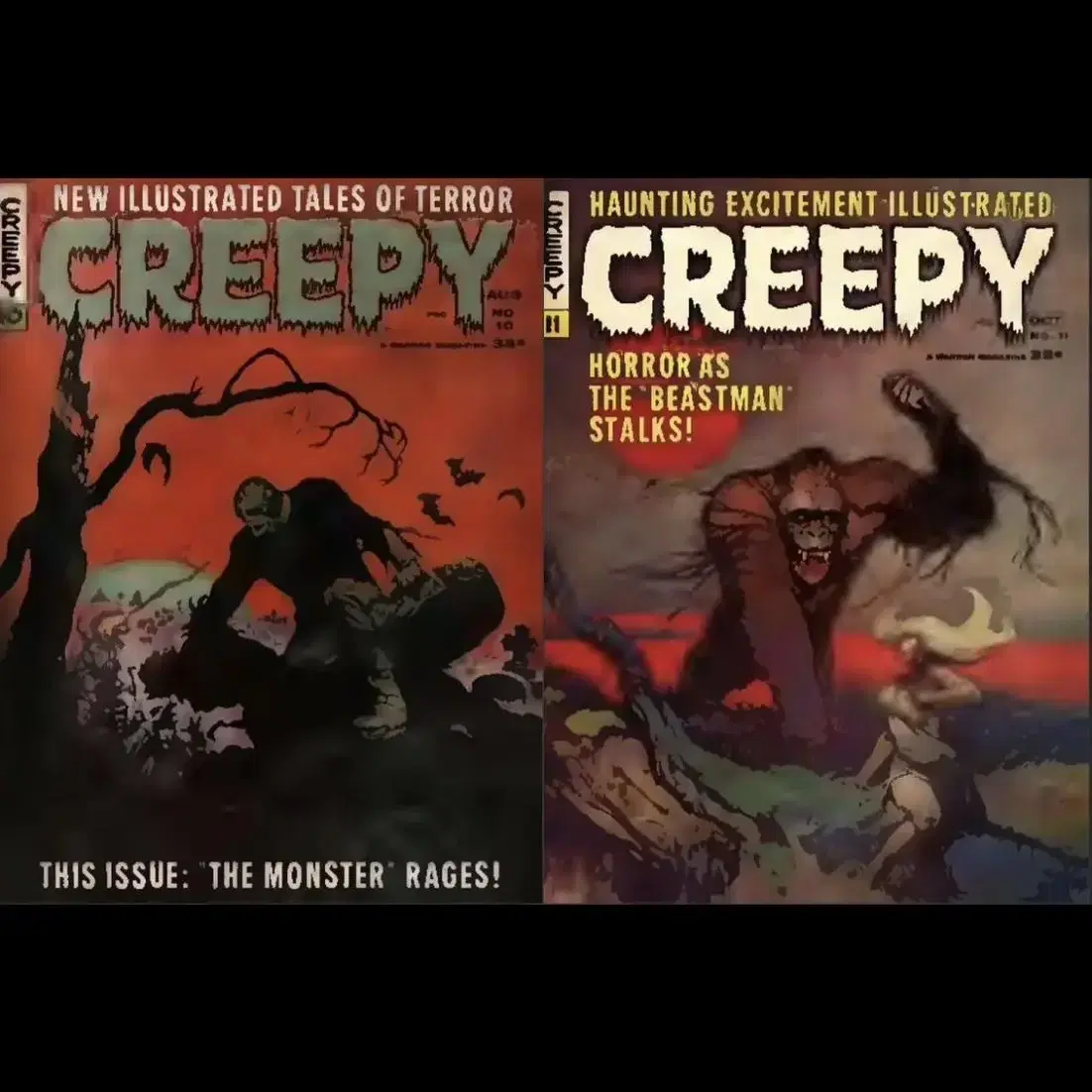 공포 잡지 156권 (1964년 ~ 1992년) Creepy- USB에