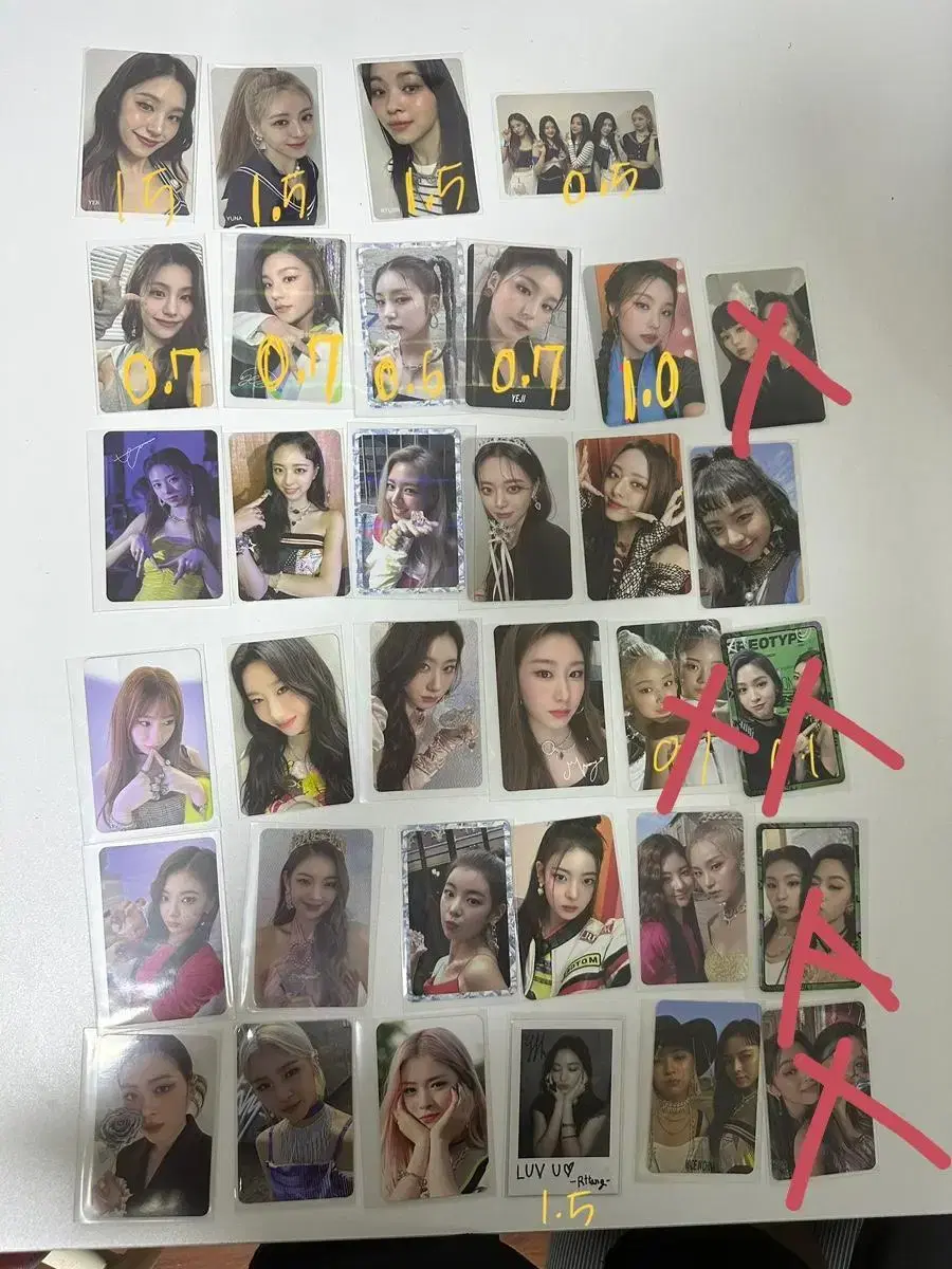 itzy photocard sells