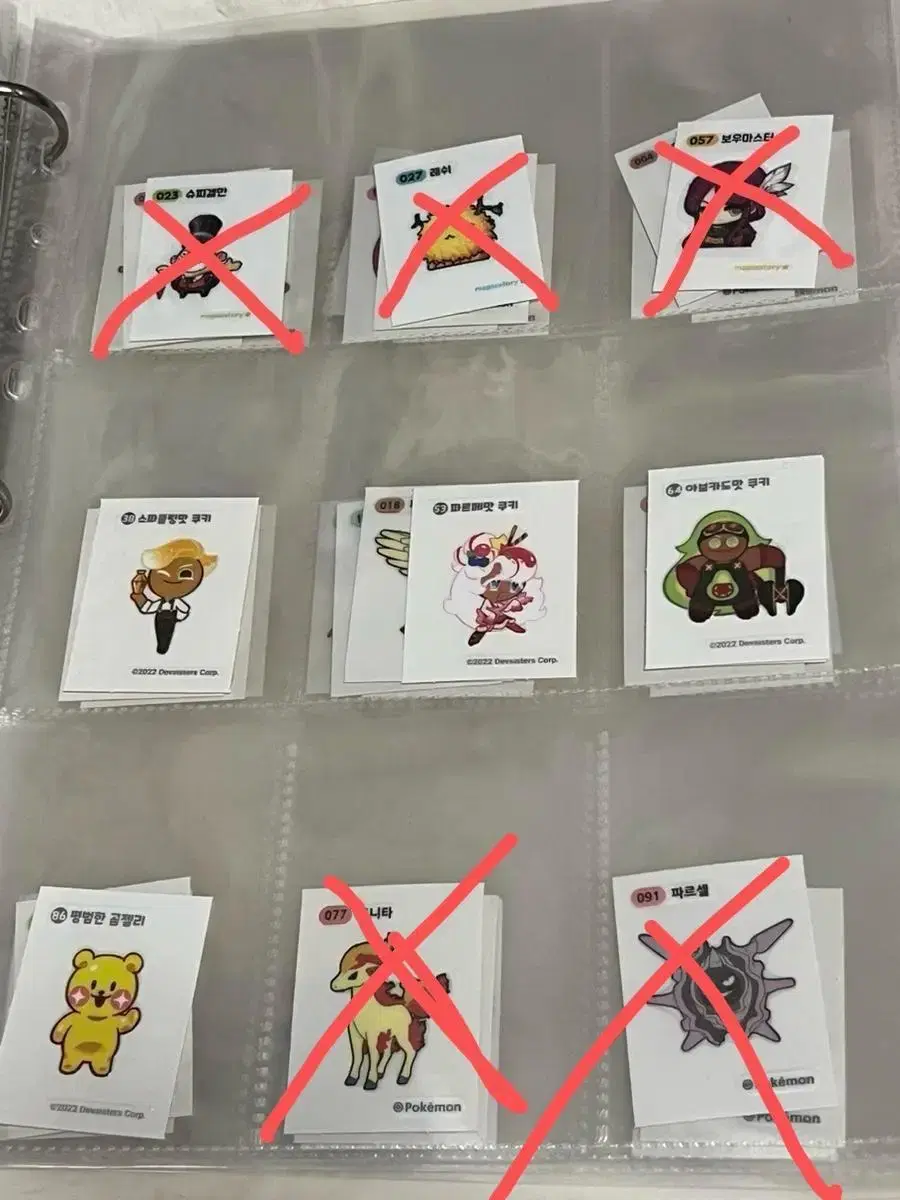 Pokémon Bandito Bandito Seals (sells for 500 yen each)