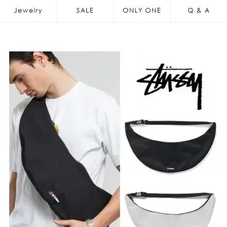 (번개세일!) STUSSY 스투시 슬링백 (BLACK)