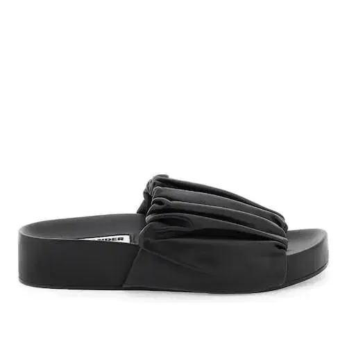 질샌더 Jil Sander Nappa Plonge Black 슬리퍼