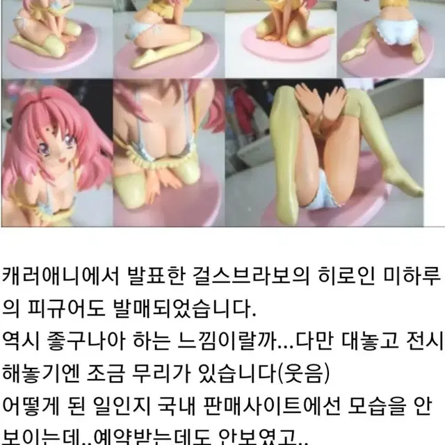 (미개봉)캐러애니 걸스브라보 히로인 미하루피규어 정품