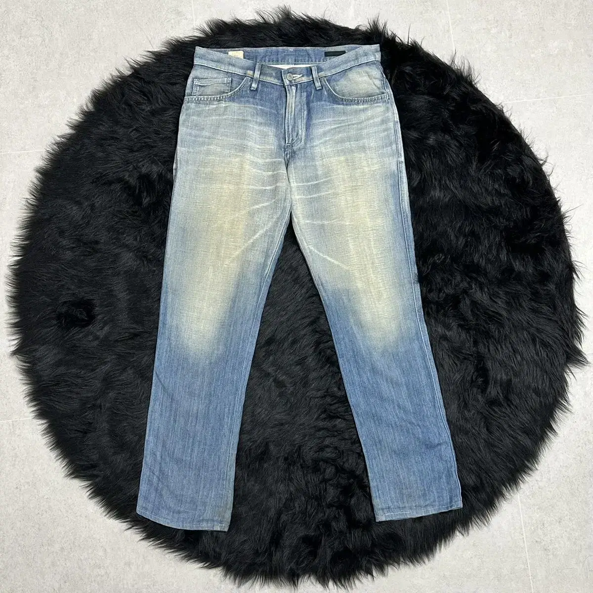 EDWIN Washed Light Blue Denim Pants