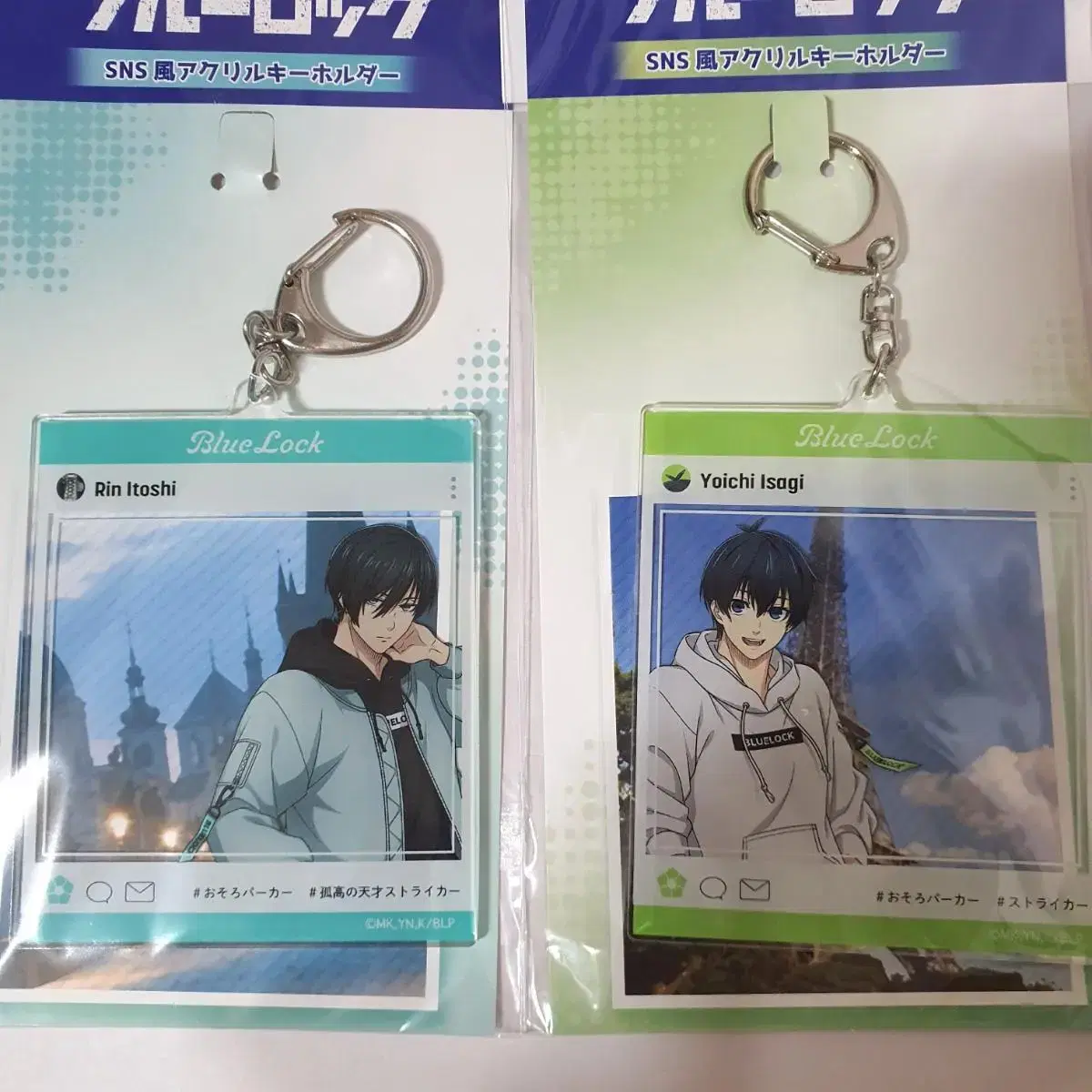 Unsealed) BLUELOCK Bloo Rock SNS Plain clothes acrylic keyring Itoshi Rin Isagi Goods