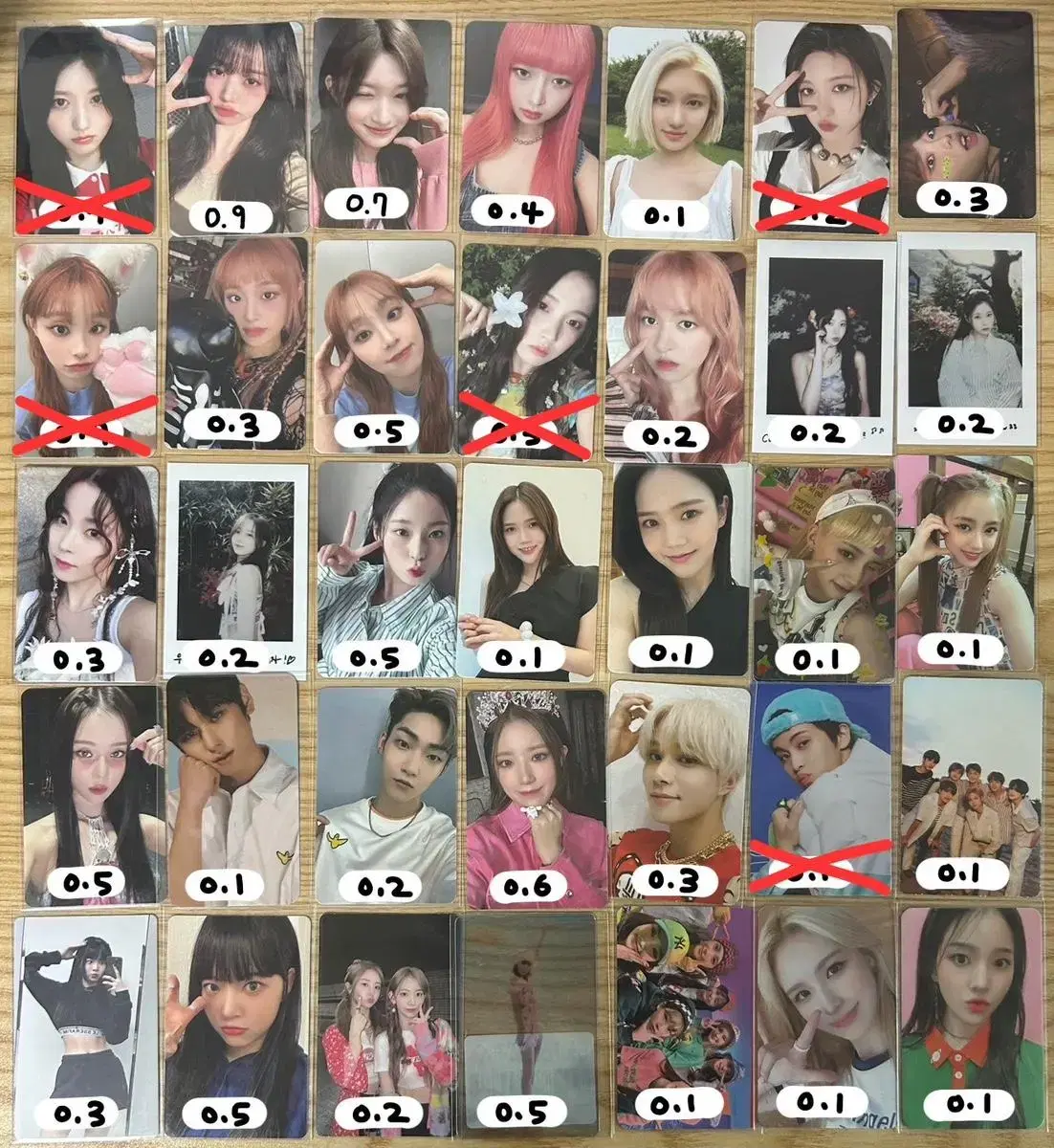 Photocard (poka) wts / nmixx oh my girl ive nct le sserafim idle