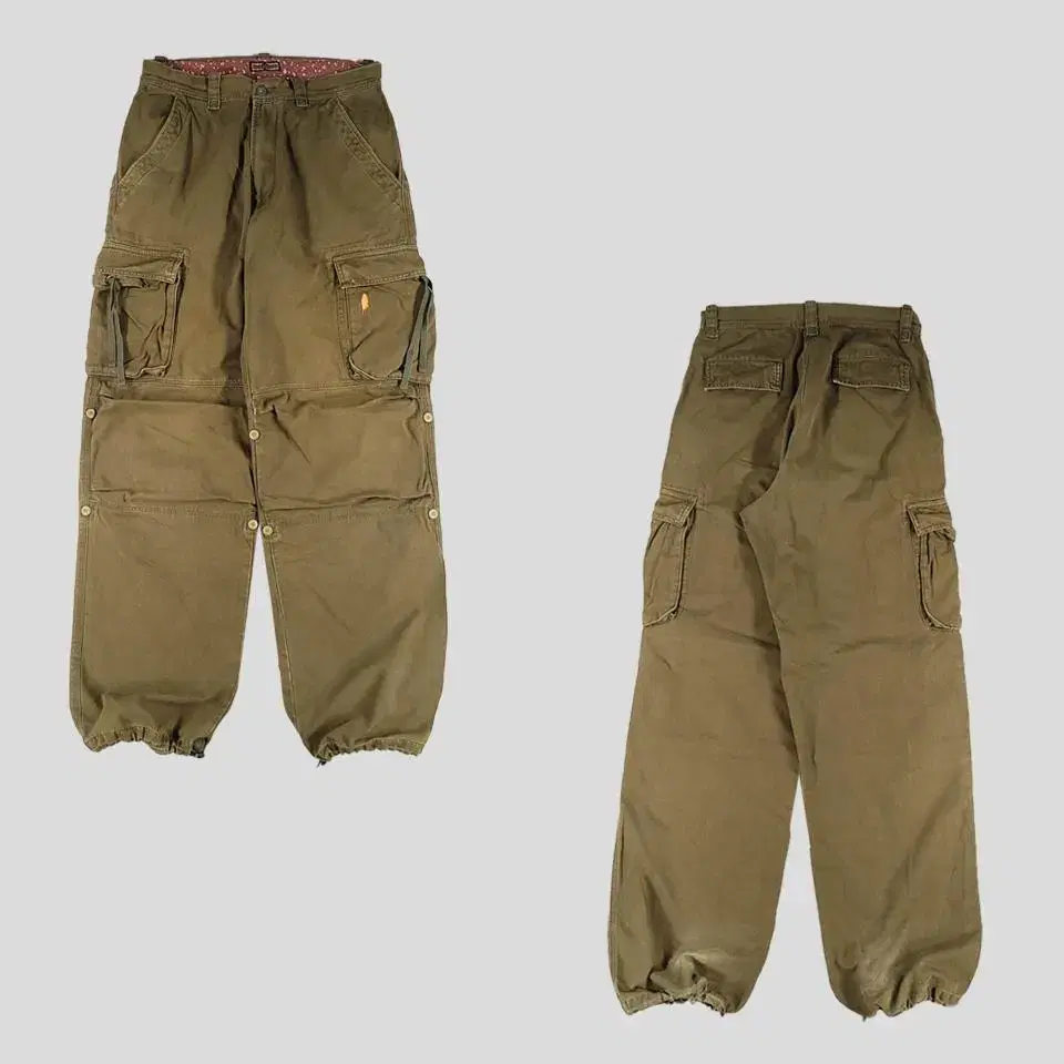 SUNNY CLOUDS Khaki Jogger String Y2K Cotton100 Cargo Pants Cargo