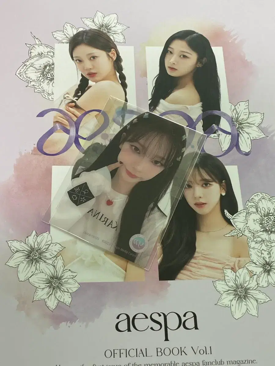 Aespa Japan MY-j Magazine + Karina Transparent Trading Photo Card