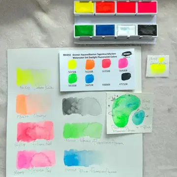 Koi Watercolor Swatches