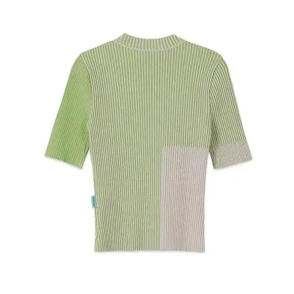 앤더슨벨포우먼 TWO-TONE SHORT SLEEVE TOP