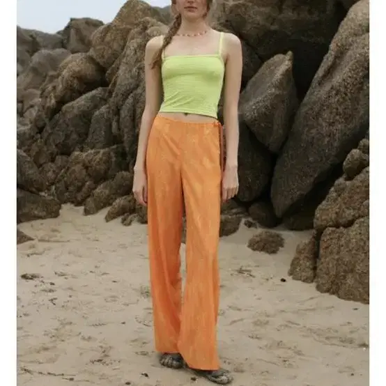 Nuuanu sunset pants_orange