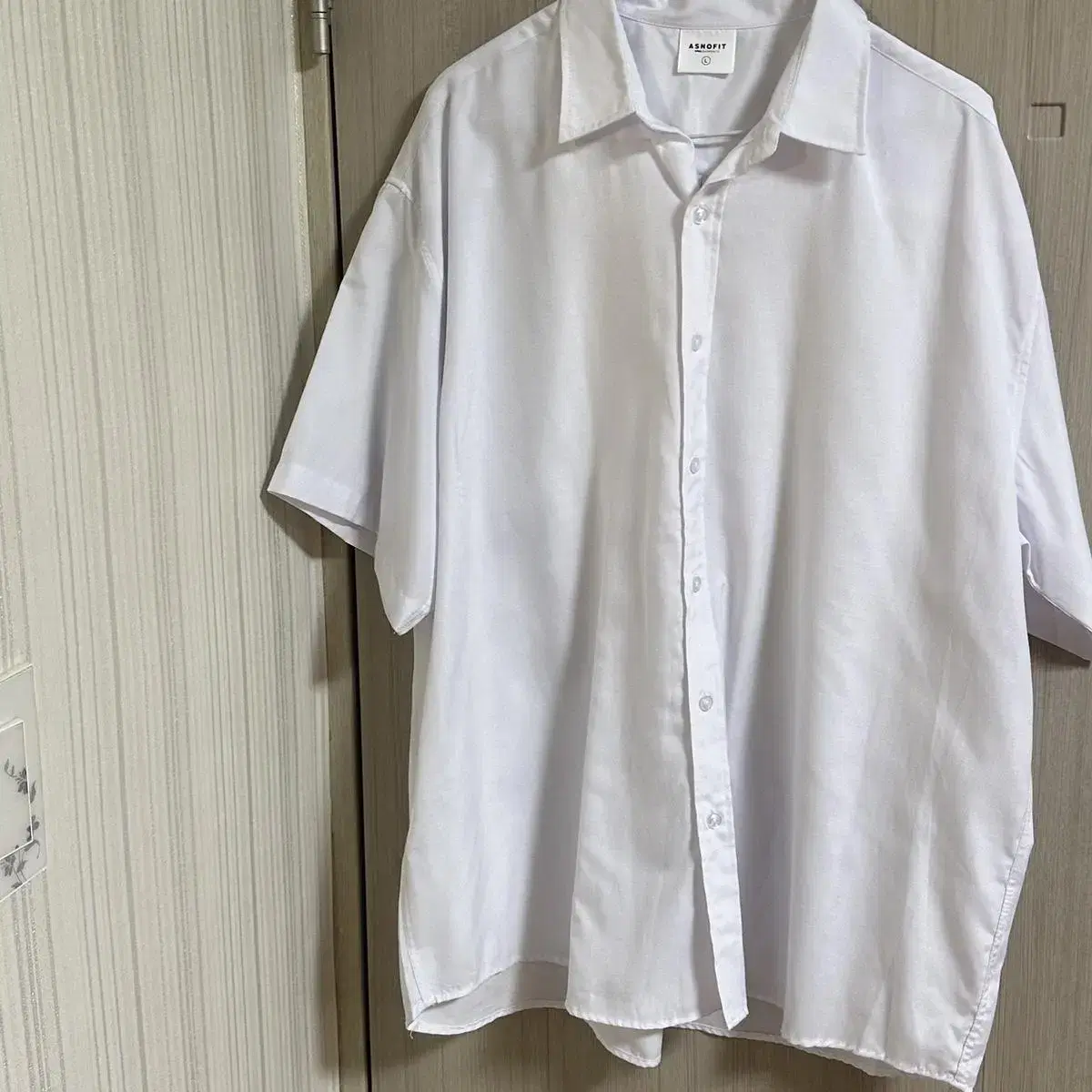 Men's White Short Sleeve Shirt Mubae