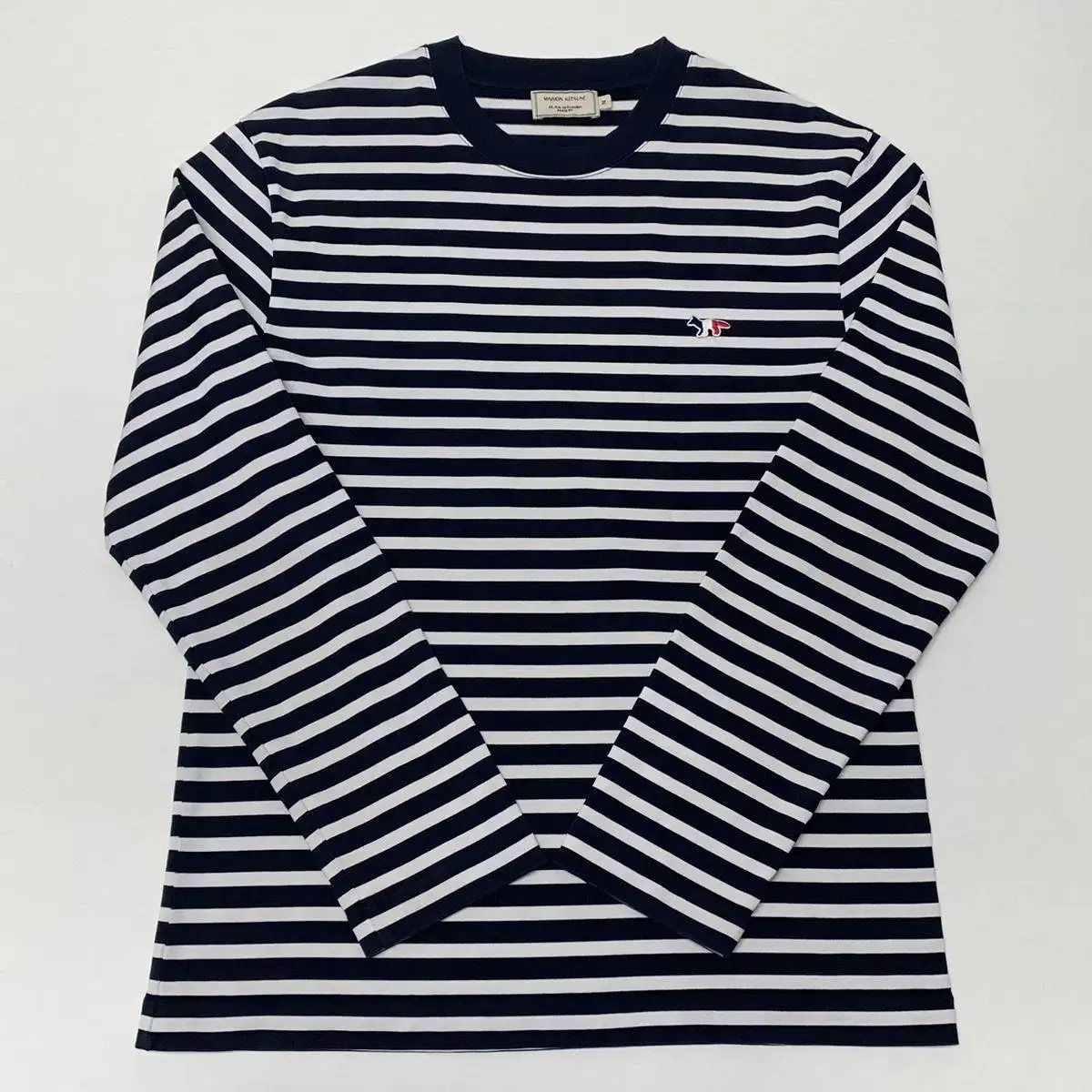 Maison Kitsune Striped Long Sleeve T-shirt (M)