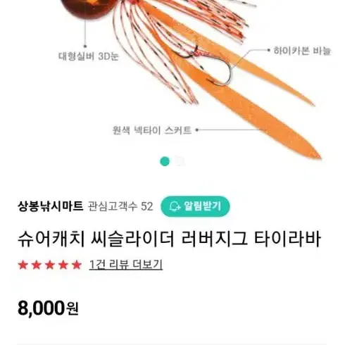 슈어캐치 씨슬라이더 타이러버 105g