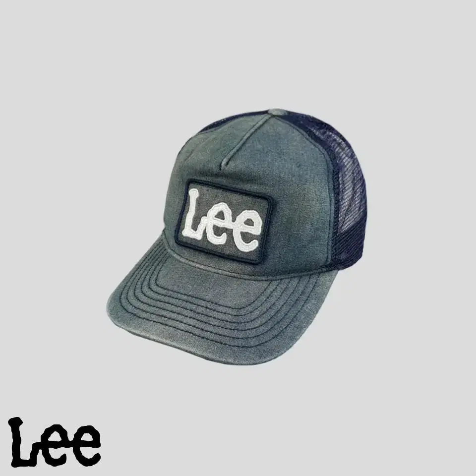 LEE Lee Medium Blue Wash Amekazi Workwear Mesh Trucker Cap Ballcap Baseball Cap 57-