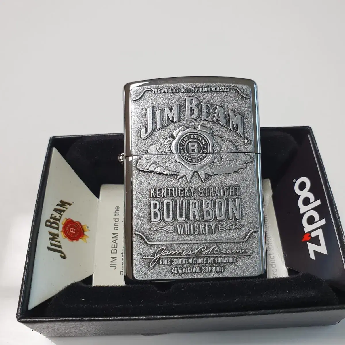 250JB928 JIM BEAM LABL EMB 정품 새 지포라이터