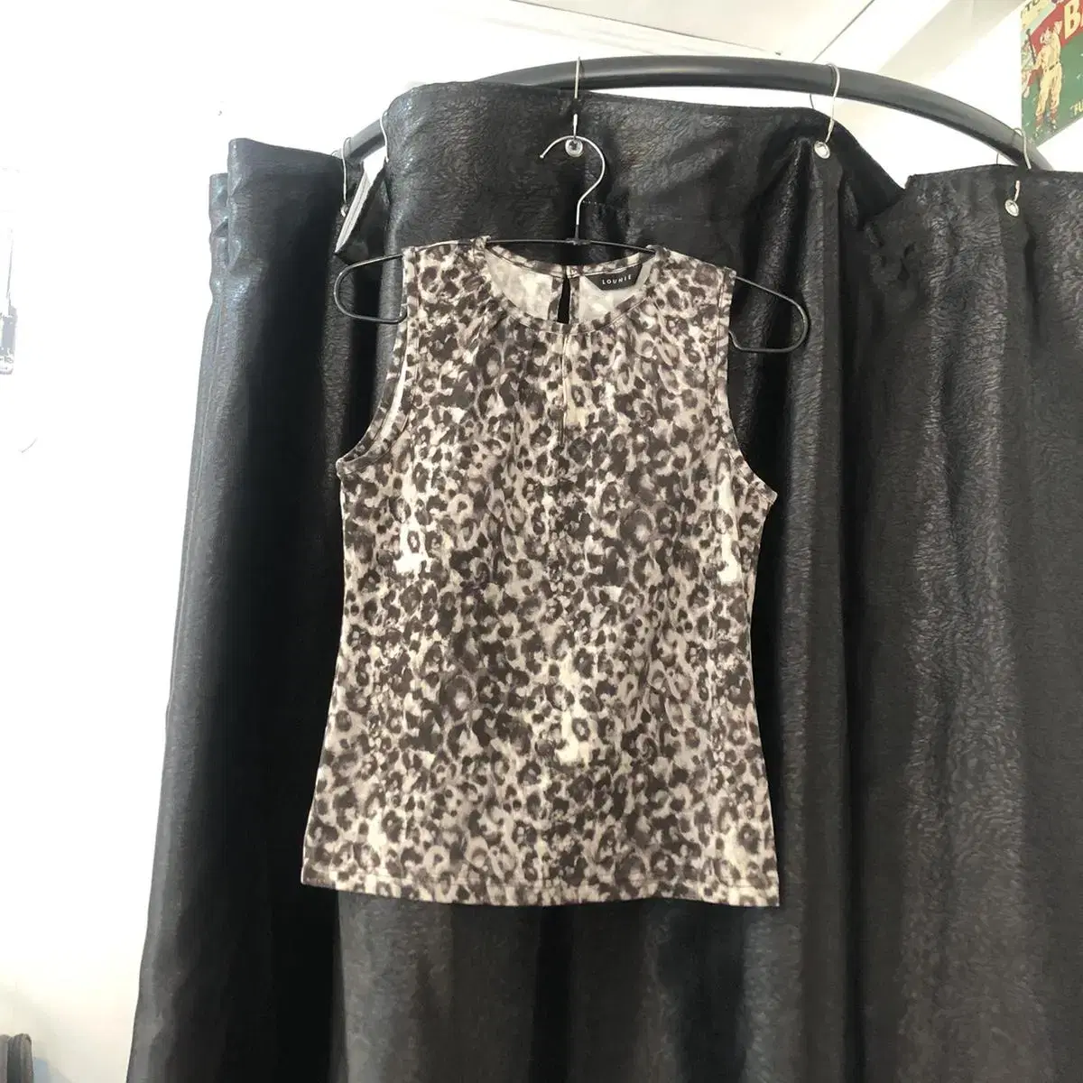 Vintage LOUNIE leopard sleeveless