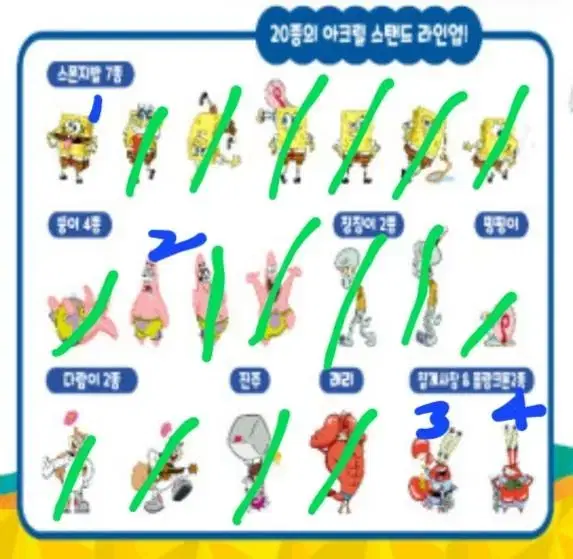 스폰지밥 마이스탠드 판매