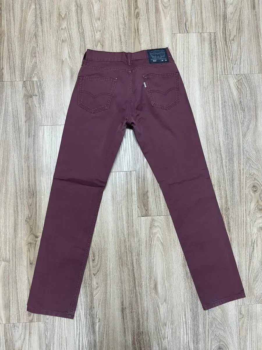 Levi's 511 Burgundy Cotton Pants 30