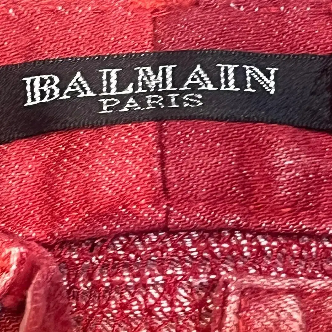 [26인치] BALMAIN 발망 바이커 레드진 / 청바지