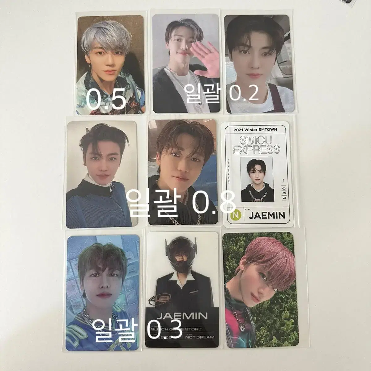 NCT Dream jaemin Ridin Flavor SMCU Glitchmode photocard WTS