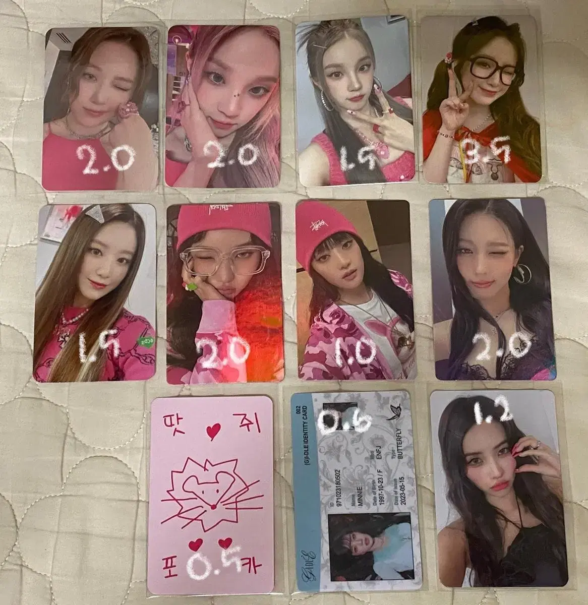 Idle Quinca unreleased photocard photocard wts gidle Gidle