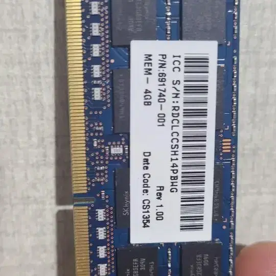 노트북램 ddr3 4g