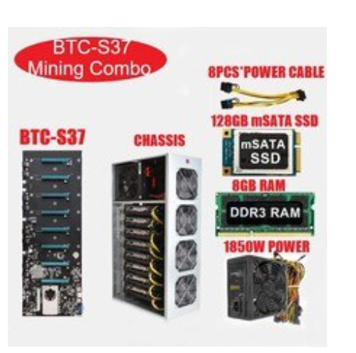 8 RTX 3080s + 2 BTC-S37s