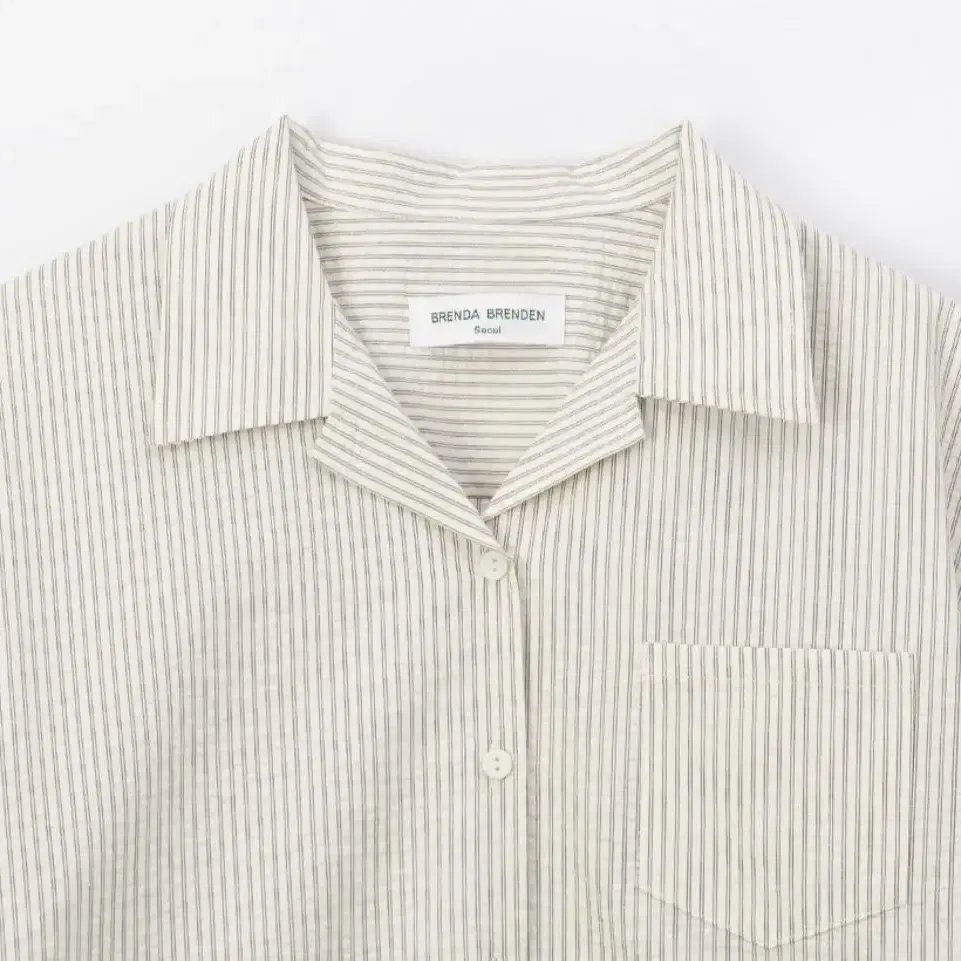 (새상품)브렌다브렌든 notched collar shirts