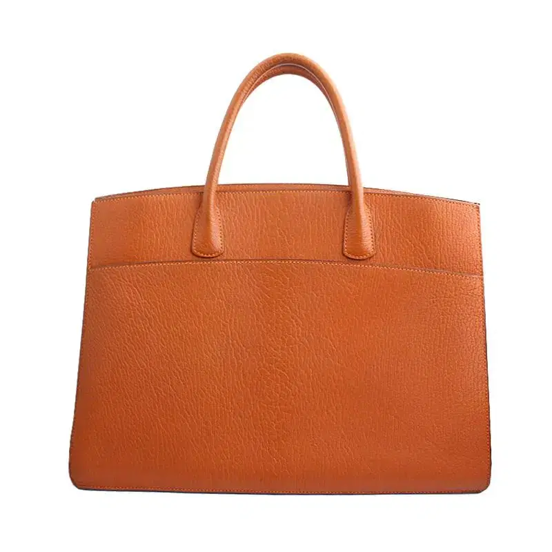 Hermès Orange Mizore Leather Tote (H Engraved)