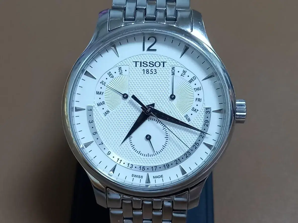 TISSOT 시계 퍼펙츄얼 쿼츠 남성용 스틸