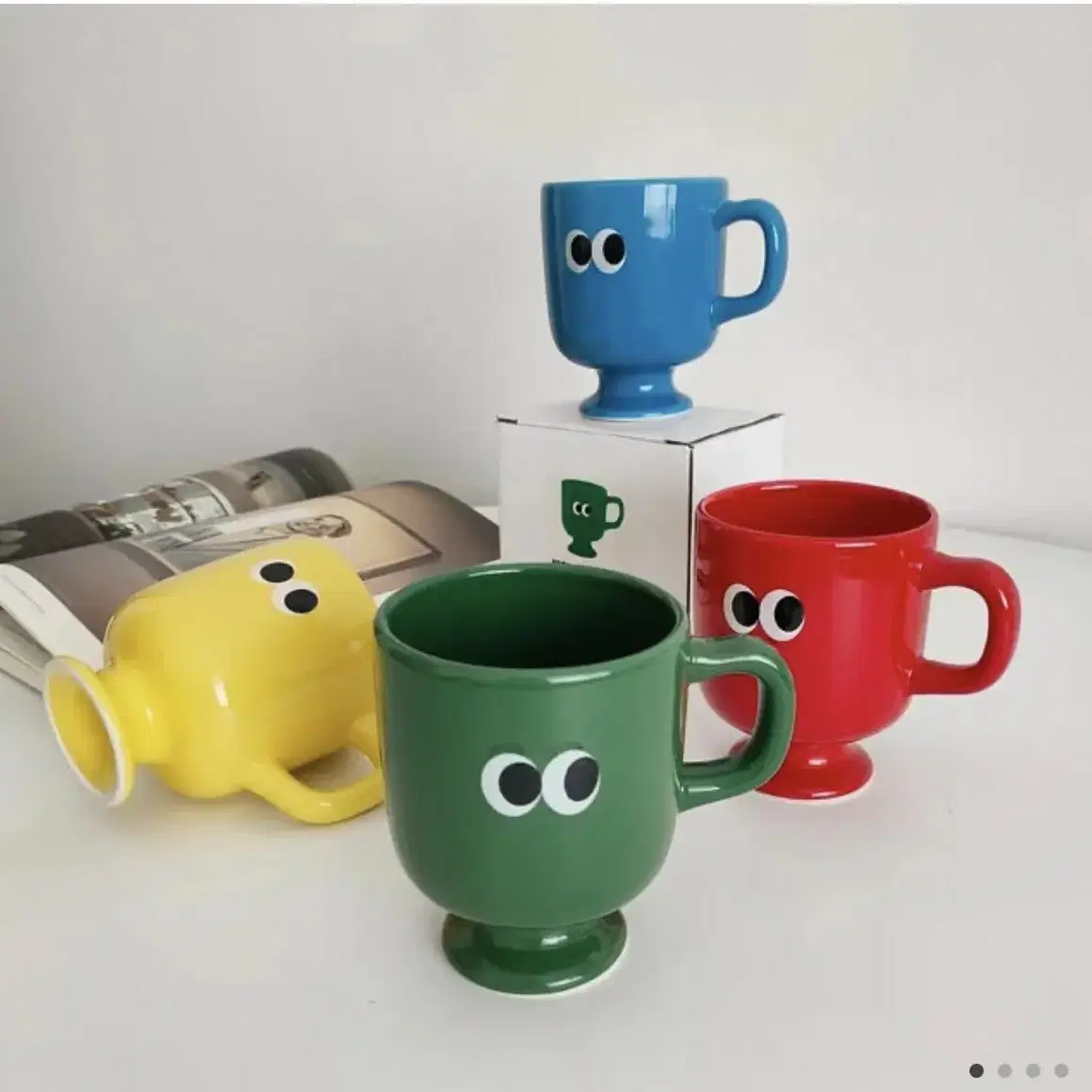 Colorful Big Eyes Mug  귀여운 빅아이즈 컬러풀 머그