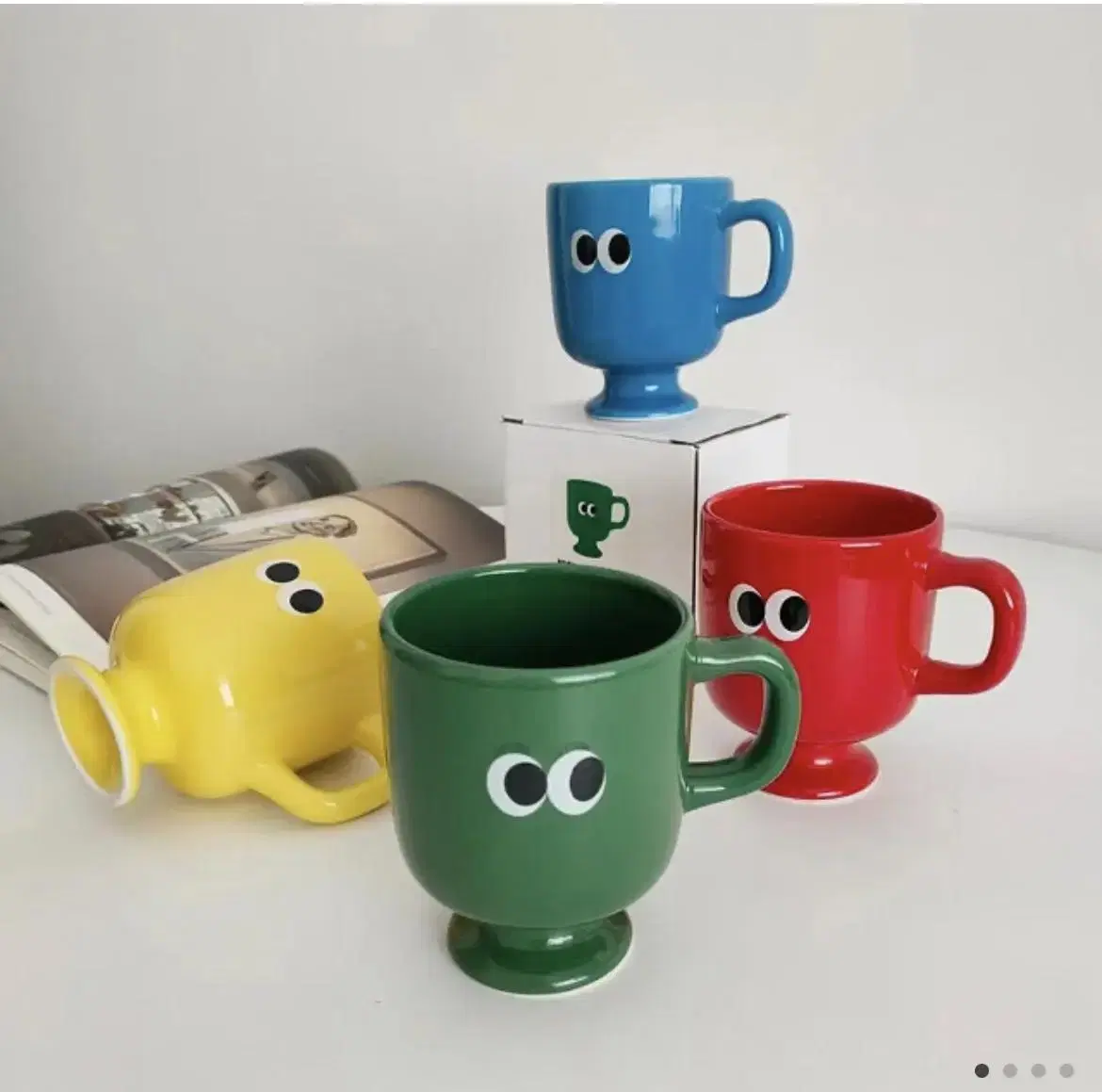 Colorful Big Eyes Mug  귀여운 빅아이즈 컬러풀 머그