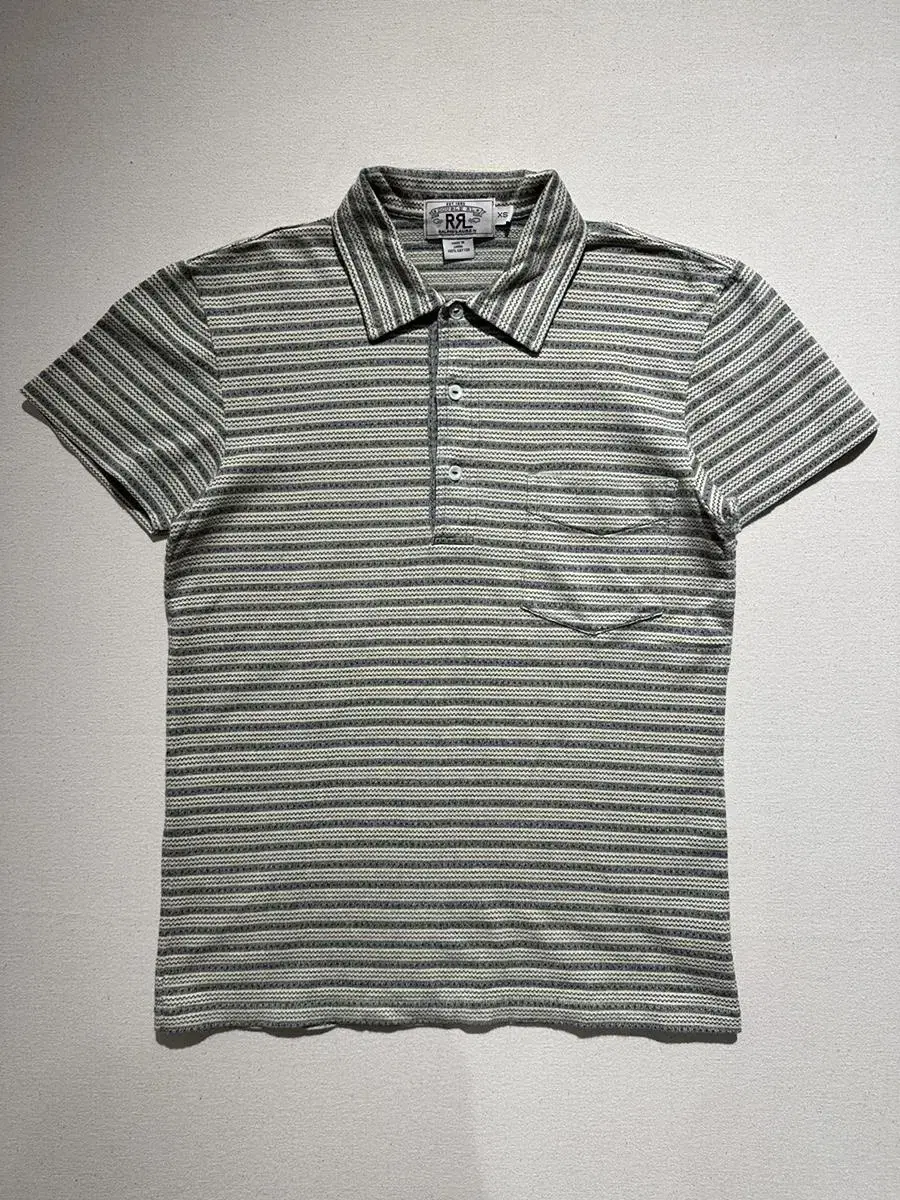 Double L (RRL) Striped Polo Shirt