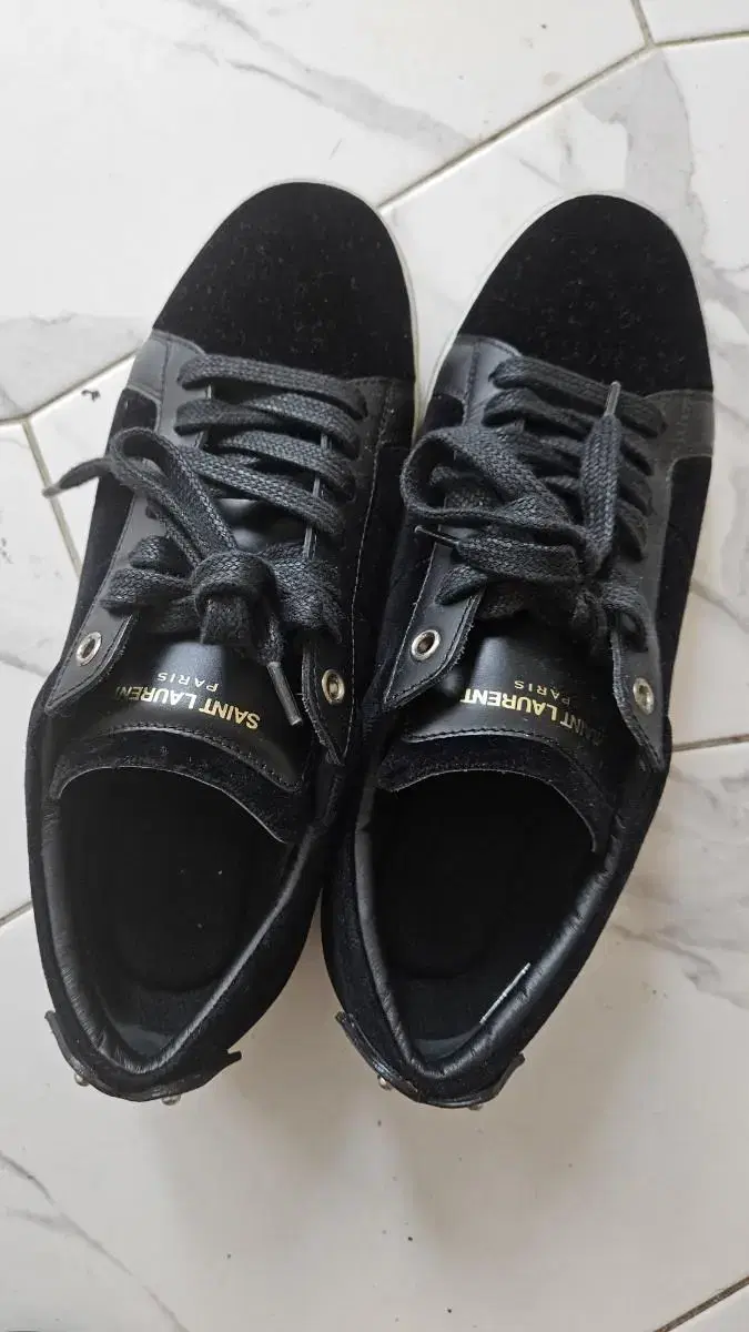 Saint Laurent Velvet sneakers black 38.5