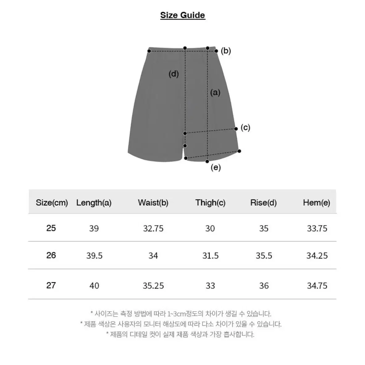 랭글러 블랙 쇼츠