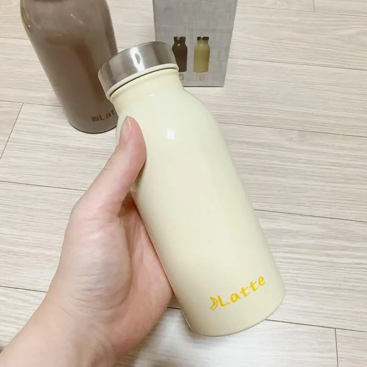 텀블러 보온병 350ml (갈색1병남음)