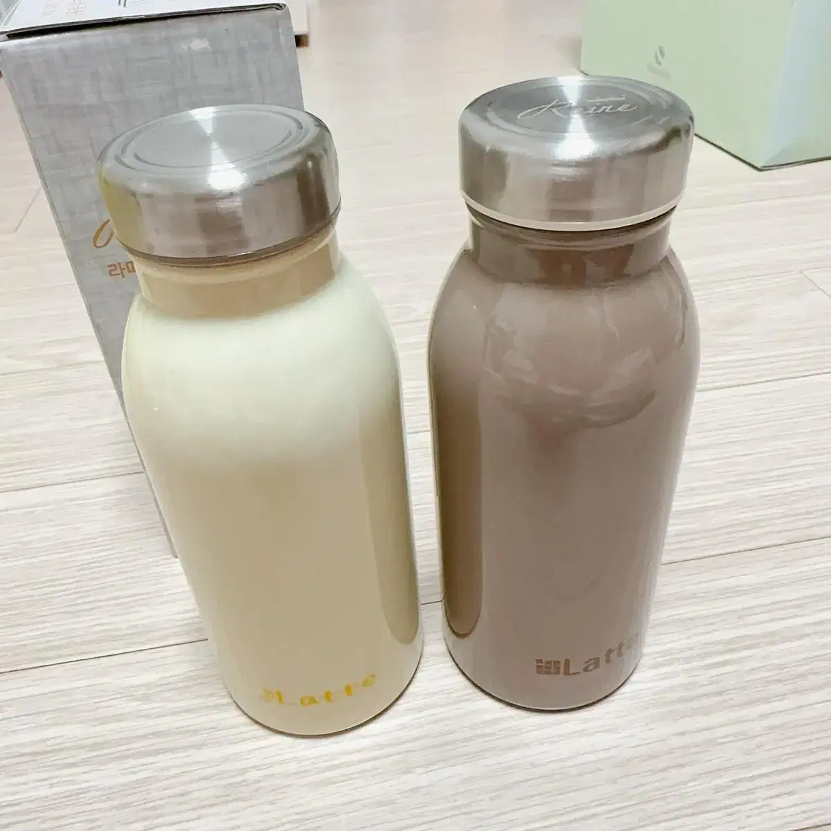 텀블러 보온병 350ml (갈색1병남음)