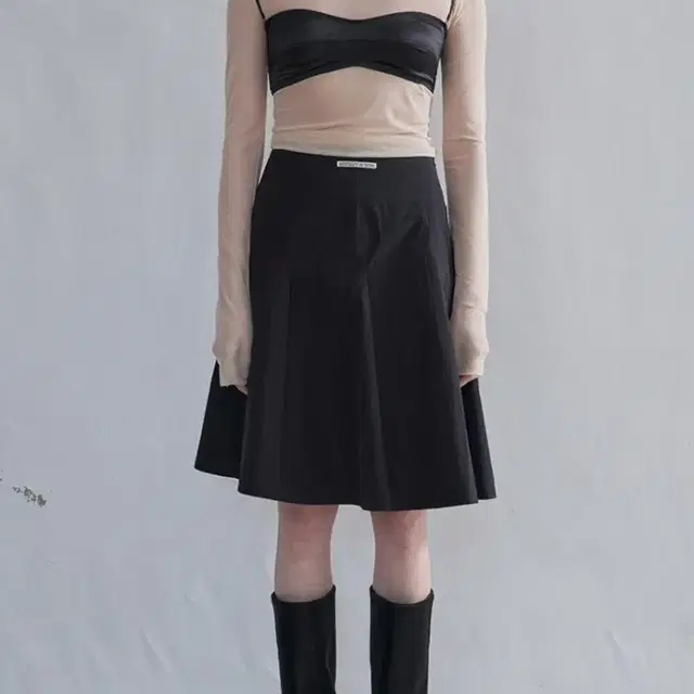 (마지막가격)Poti 포티 Label pleats skirt (M)