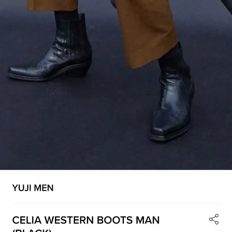 [260]yuji CELIA WESTERN BOOT