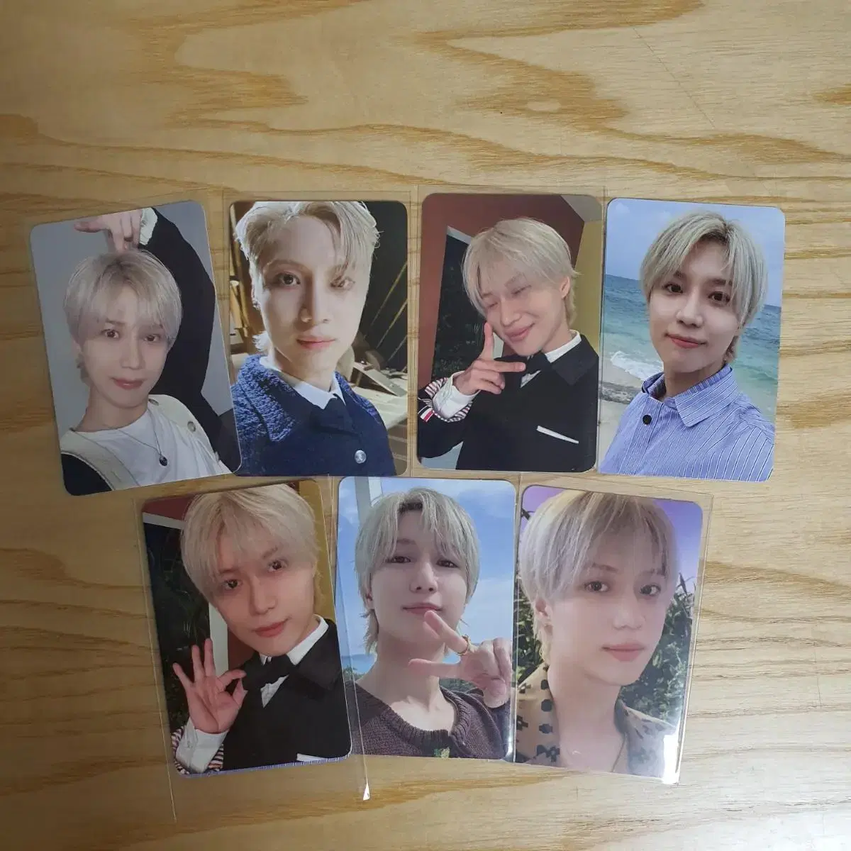 Taemin with muu music korea Hard Maker Play Runner Cherry Peace photocard wts Music Korea