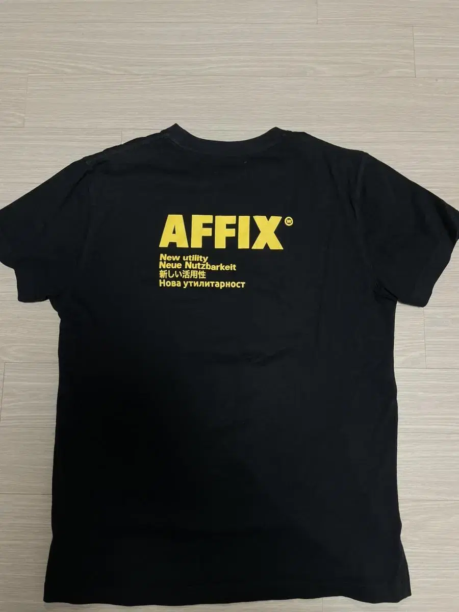 [L] affix short sleeve black large og first edition