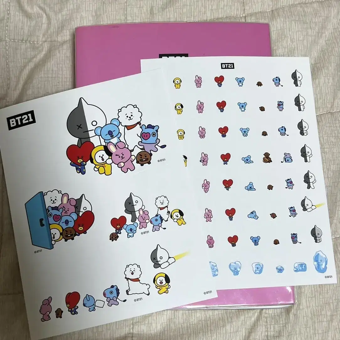 Bt21 스터디 플래너 큰/작 일괄