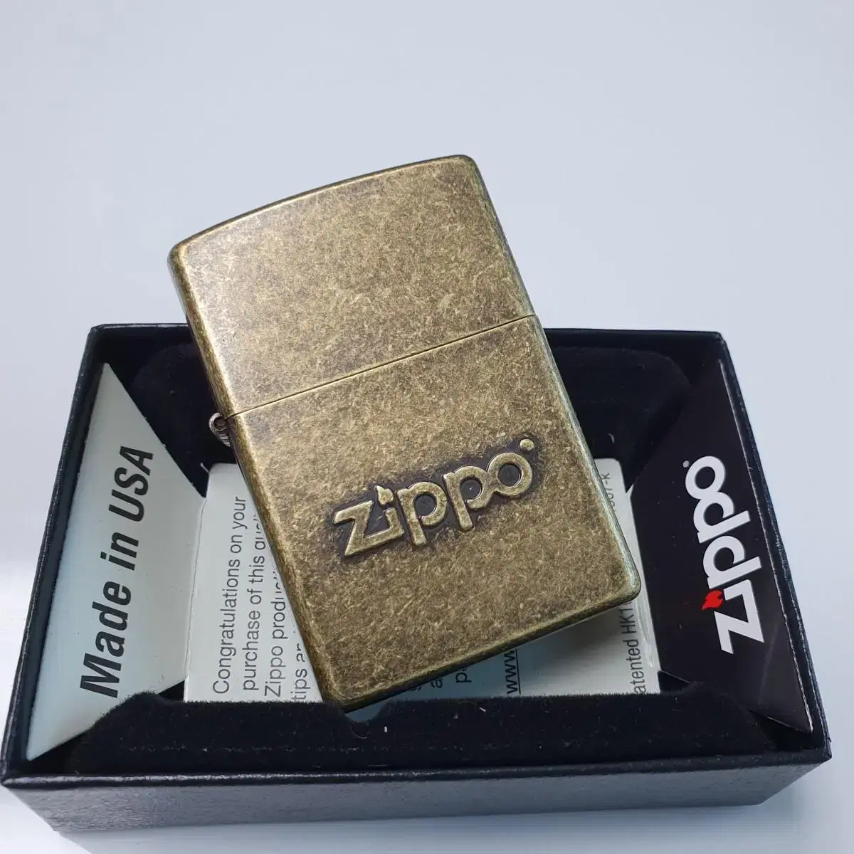 28994 ZIPPO STAMP ANTI BRAS 정품 새 지포라이터