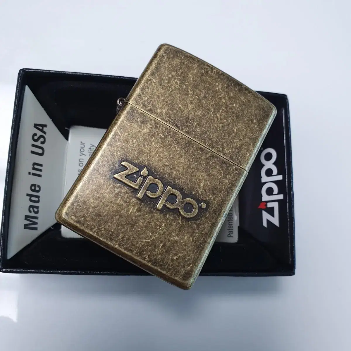 28994 ZIPPO STAMP ANTI BRAS 정품 새 지포라이터