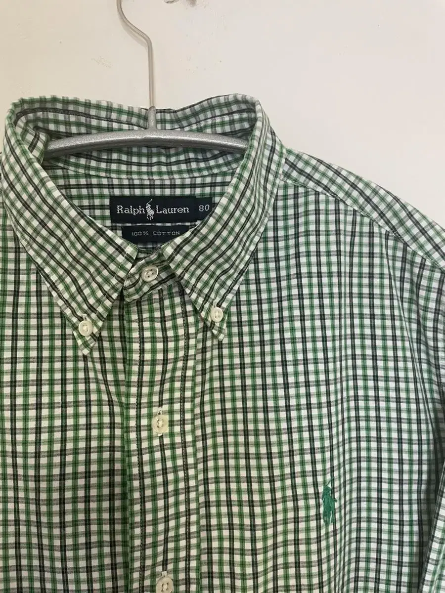 "Polo Check Long Sleeve Shirt" [M-L]