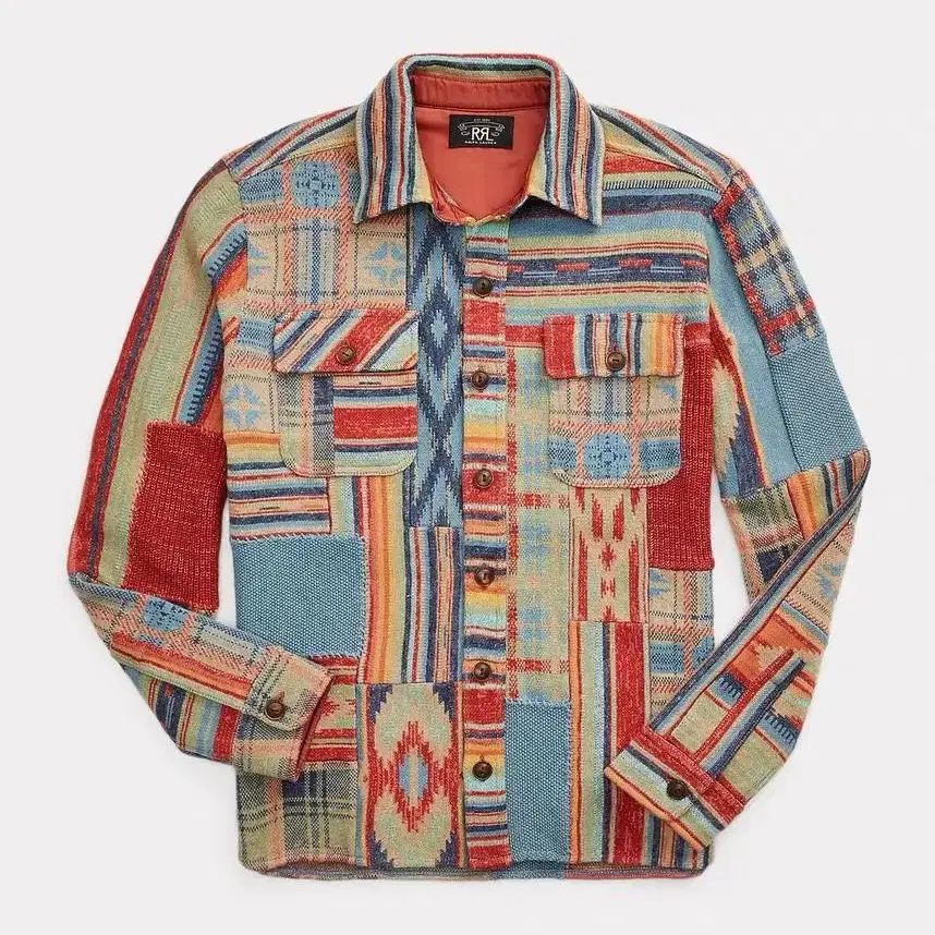 더블알엘 패치 셔츠 더블알엘 셔츠 RRL patchwork shirt