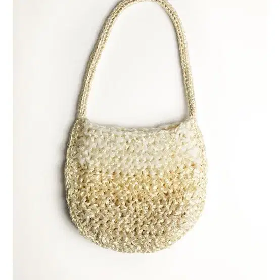 레멜 LEMELS FLAT HOBO KNIT IVORY